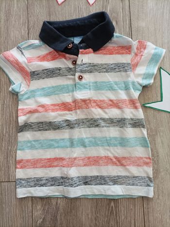 Tee-shirt avec col 6-9 mois