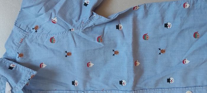 Chemise manche longue motif Noël 110 - photo numéro 3