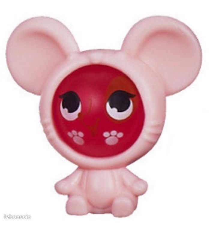 NIB NEUF littlest pet shop LPS A4126 colourfully sweet A4126 LPS 3 petshop & 3 amis-billes Hasbro collection rare dans sa boîte lot SOP77 - photo numéro 7