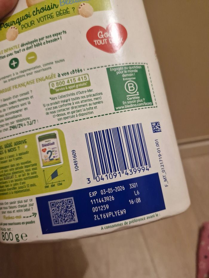 Blédilait 1er age (neuf) - photo numéro 3