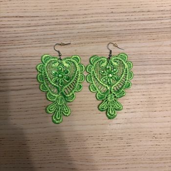 Boucles d’oreilles • vert 🌿