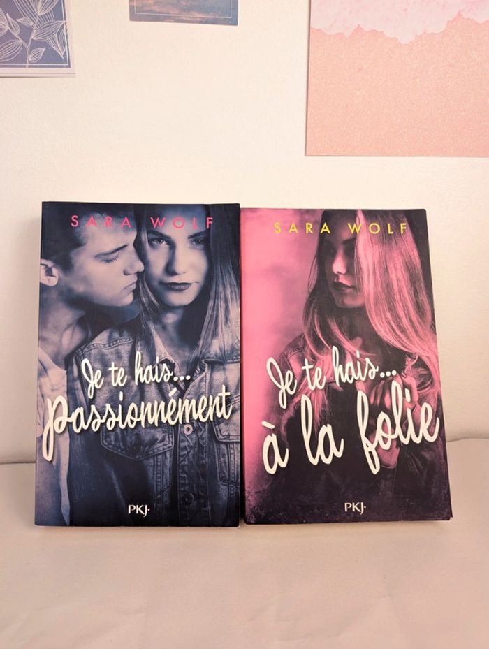 Lot de livre je te hais tome 1 et 2