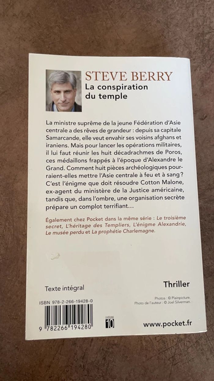 La conspiration du temple Steve Berry - photo numéro 3