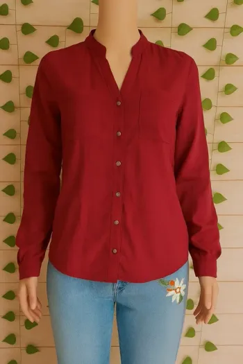 🌸Blouse Bordeau Pull&Bear Taille 36🌸
