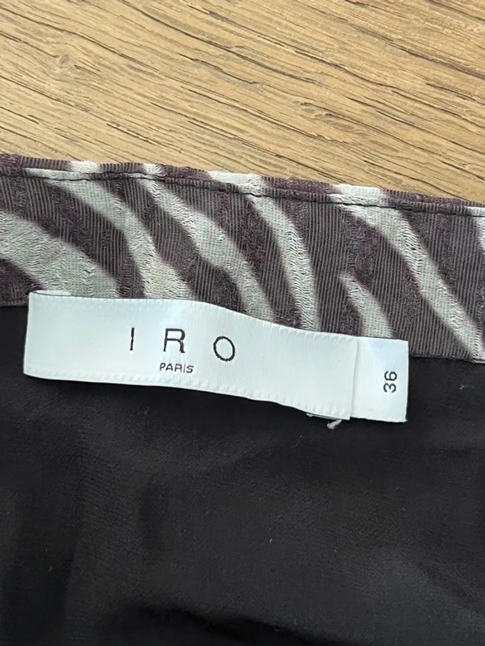 Robe longue à imprimé zébré dos nu IRO - photo numéro 8