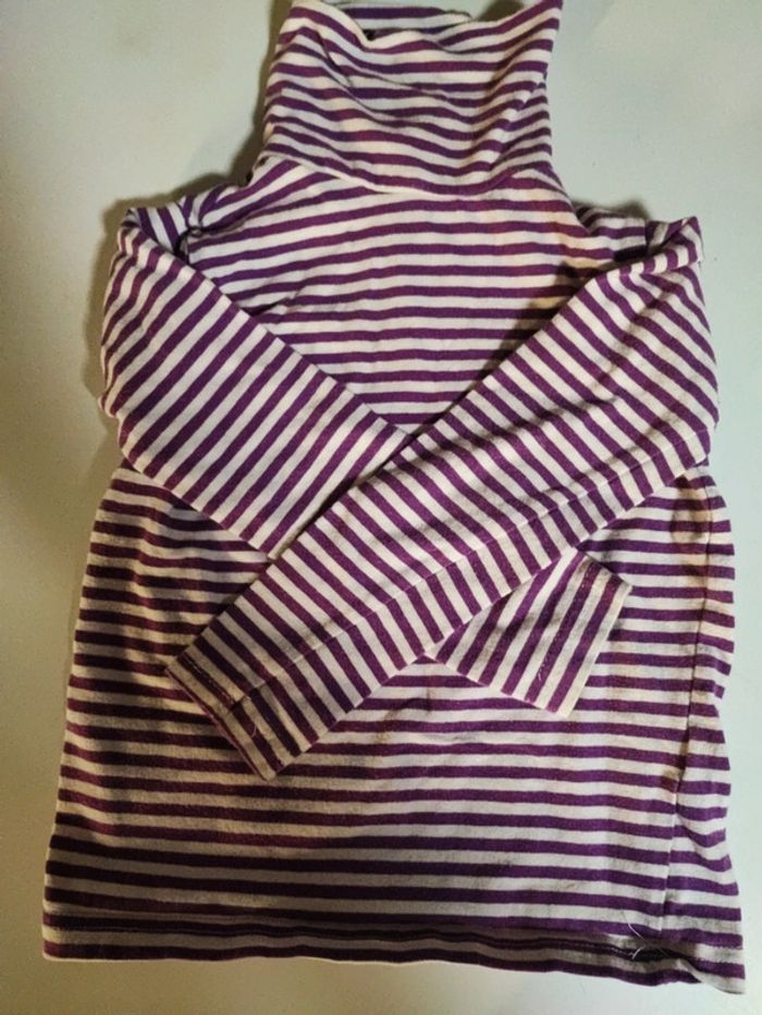 Pull col roulé fin girl2girl 3/4 ans excellent état - photo numéro 2