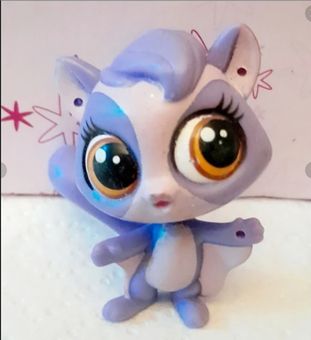 Figurine Littlest Pet Shop Chauve Souris violet et mauve #3752