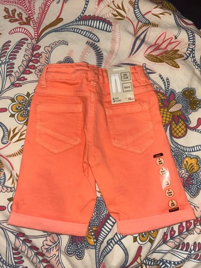 Short bermuda orange corail orchestra