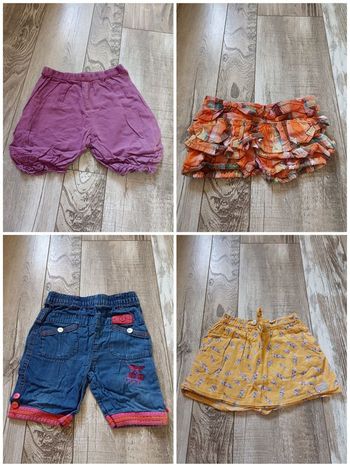 Lot jupes et shorts taille 18 mois