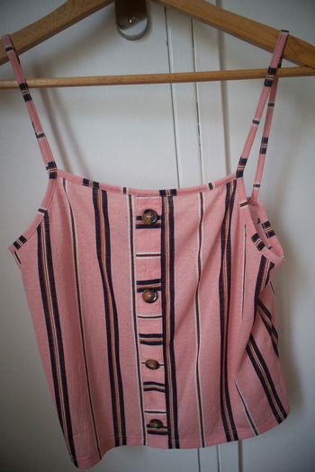 Débardeur rose rayé Primark T. 36 TBE