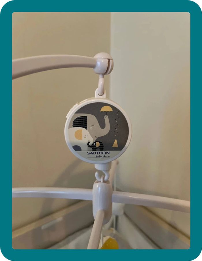 Mobile éveil musical pour lit bébé collection Babyfan - Sauthon - photo numéro 2