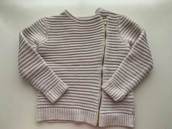 Gilet blanc fille 6 ans