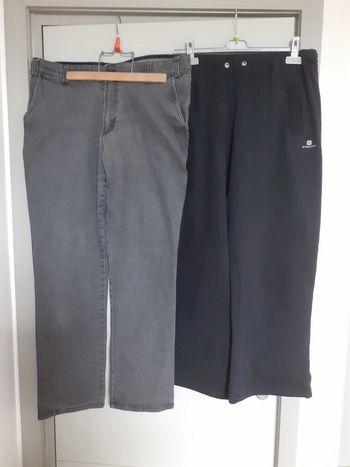jean de travail+pantalon de jogging