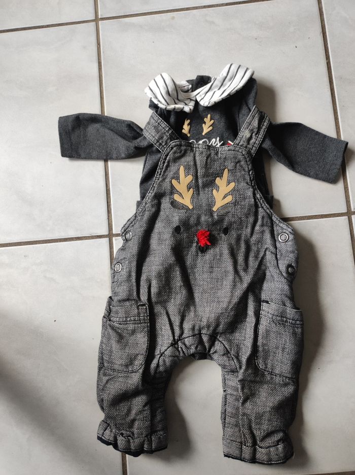 Ensemble salopette et body