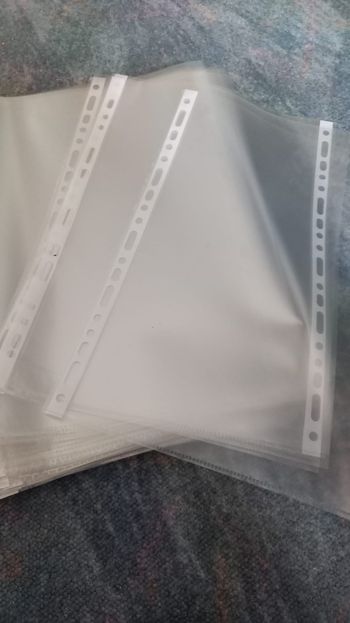 Pochettes transparentes pour classeurs
