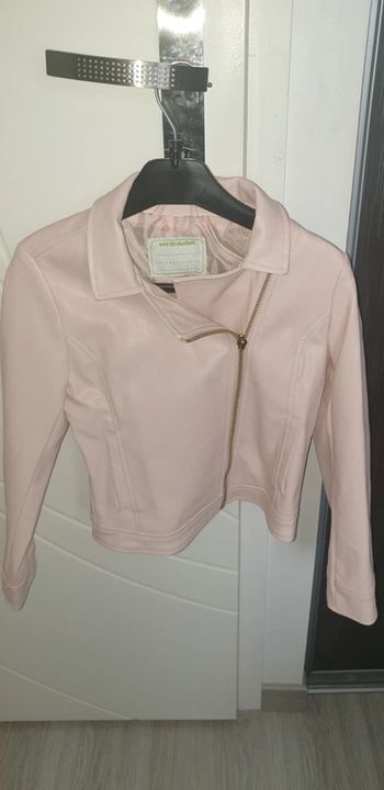 Veste simili cuir rose 8 ans vertbaudet