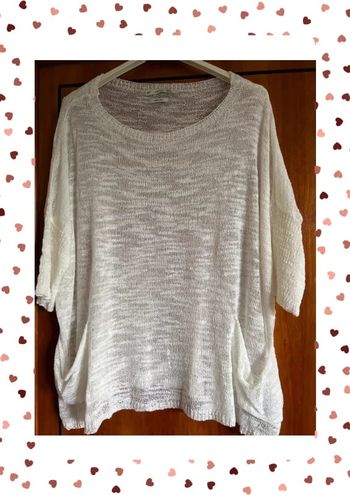 Pull léger blanc 38 Zara