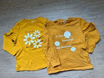 Lot de hauts moutarde