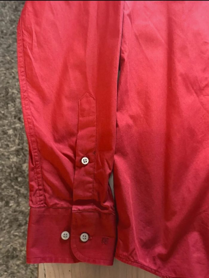 Chemise homme rouge Pierre Cardin Slim fit - photo numéro 5