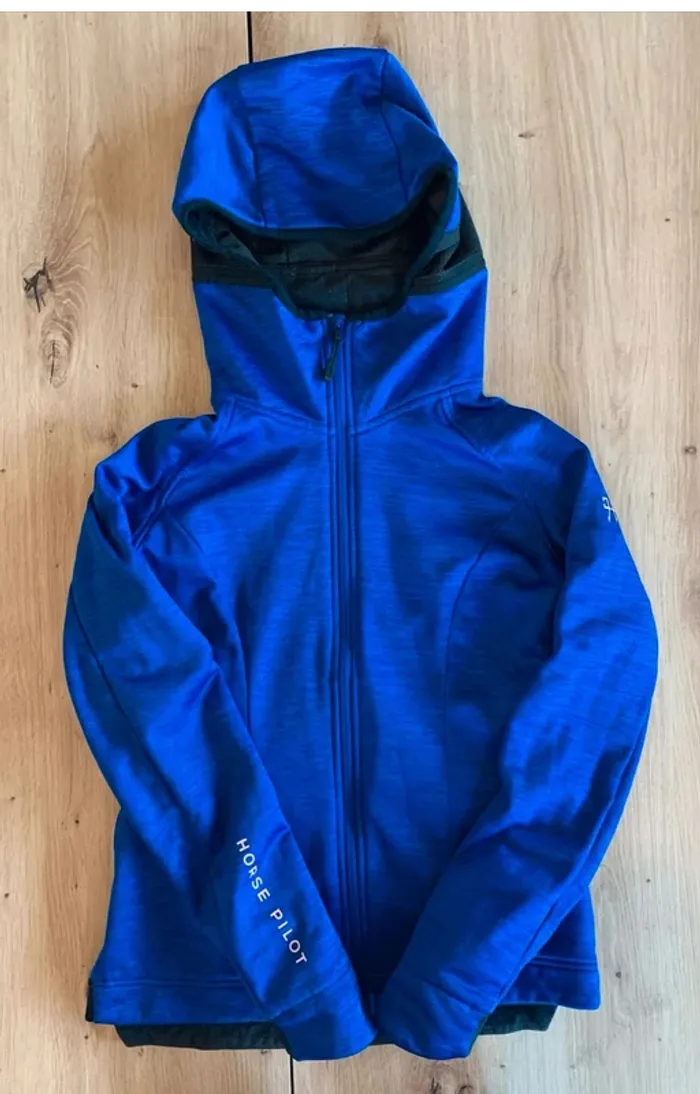 Veste  gilet blouson  Equitation  Sport  Horse Pilot Bleu  et  Noir  –  Très  bon état
