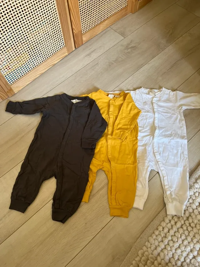 Lot de 3 grenouillères