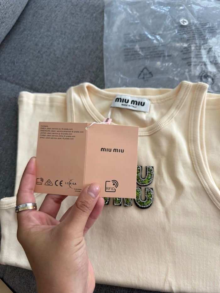 Débardeur blanc crème - photo numéro 5
