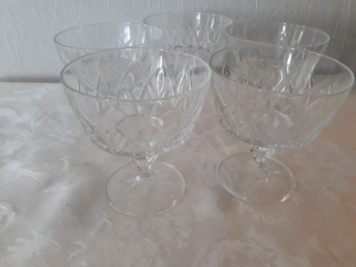 Faby27800 Coupes en verre sur pied pour dessert, fruits ou autres x 5 - photo numéro 2