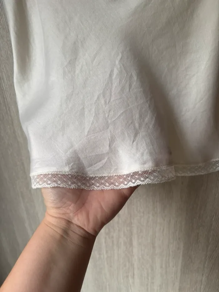 🌸 Caraco en soie écru - Tara Jarmon - T 40 🌸 - photo numéro 2