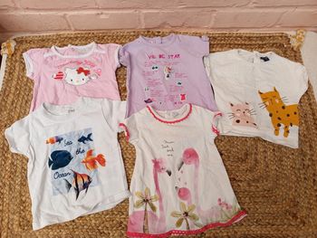 Lot de 5 t-shirt taille 6mois