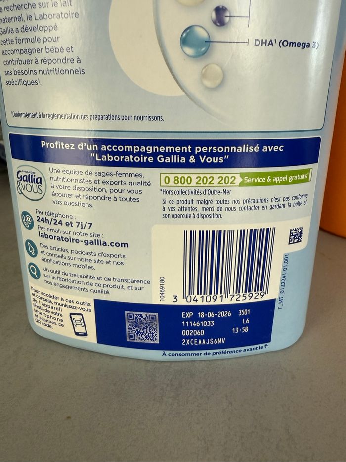 Lait Gallia Calisma 1er âge - photo numéro 2