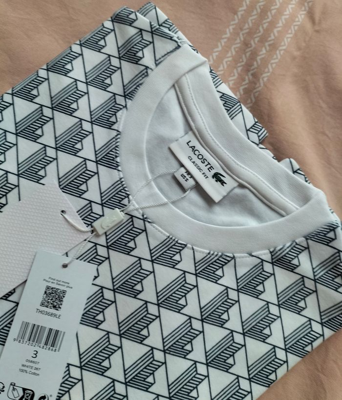 T-shirt homme lacoste classic fit taille S coton 35€ - photo numéro 5
