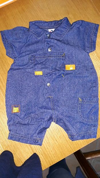 Combishort jean absorba 3 mois