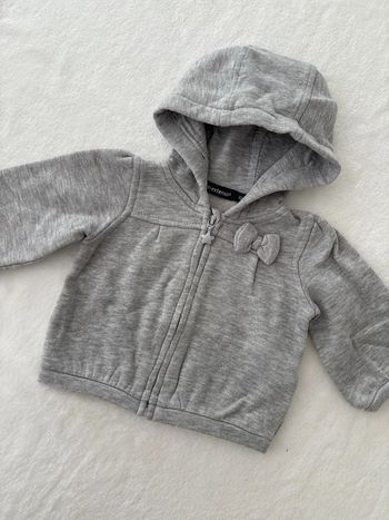 Gilet zip gris 3 mois