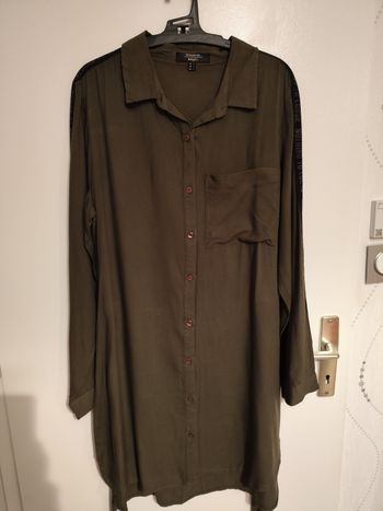 Robe chemise kaki