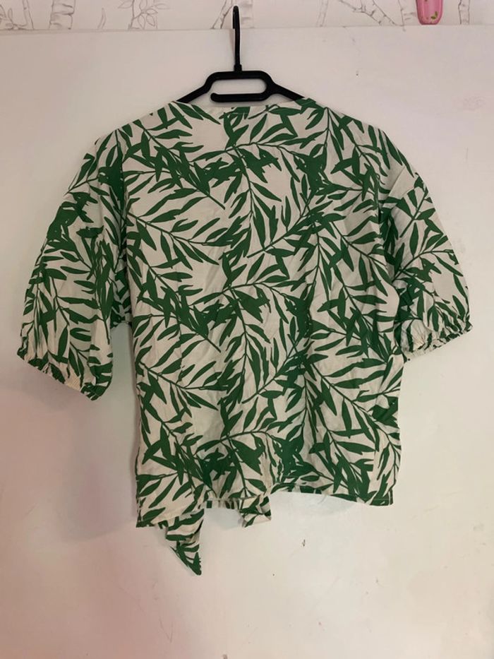 Blouse imprimer feuilles - photo numéro 5