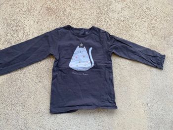 Tee shirt Gemo gris et blanc