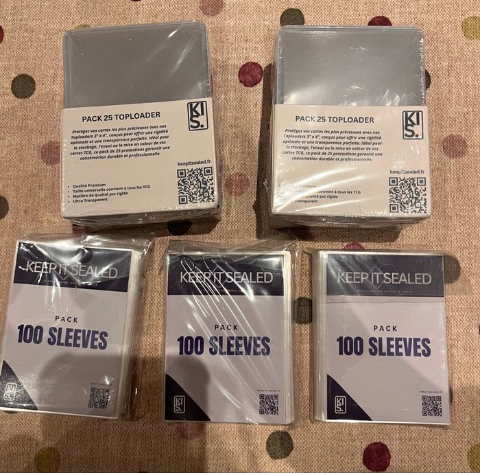 Lot Toploader Sleeves Keep It Sealed Pokémon - photo numéro 2