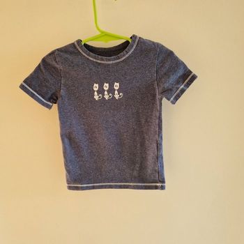 3 mois tee shirt bleu marine