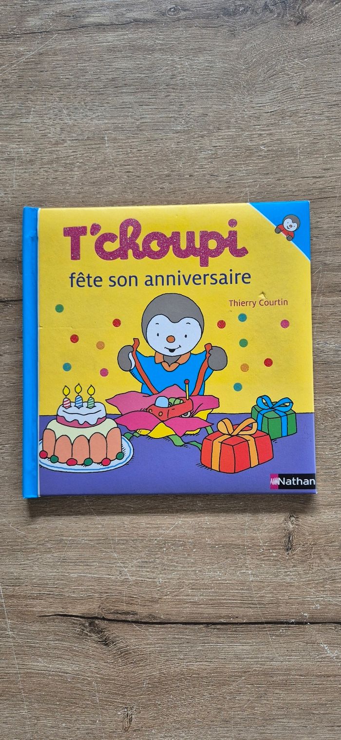 Livre T'choupi fête son anniversaire