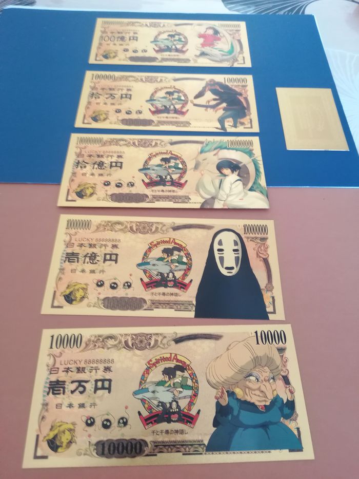 5 billets or Le voyage de Chihiro studio Ghibli - photo numéro 3