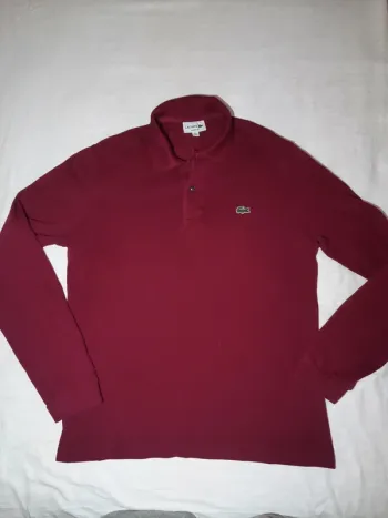 Polo t short à manches longues lacoste