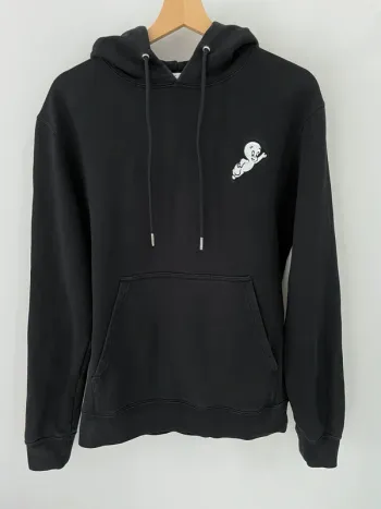 Sandro Hoodie Sweater Casper the Friendly Ghost Black Mens Small Made in Portugal 🇵🇹