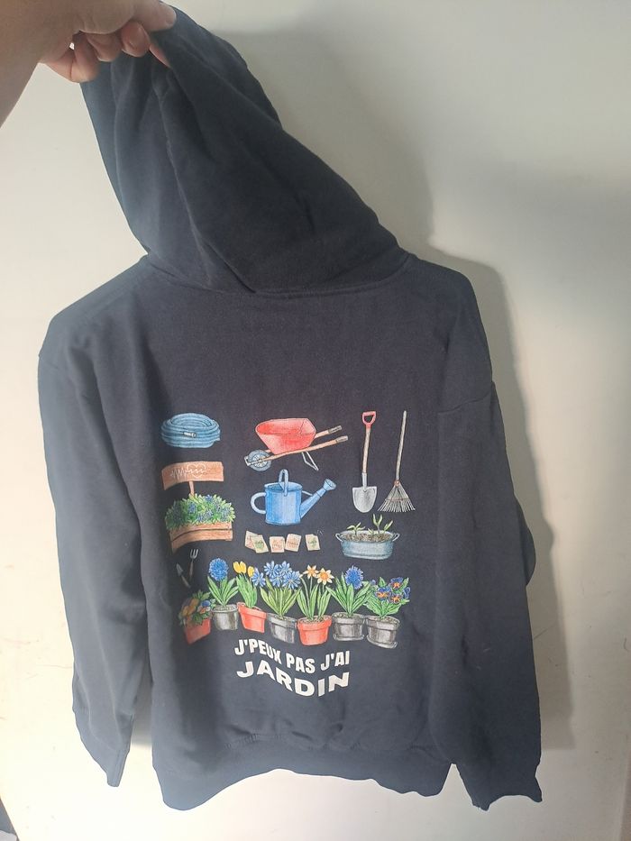 Sweat mixte "J'Peux pas j'ai jardin " Taille M - photo numéro 10