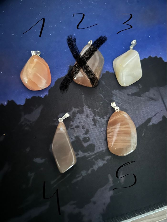 Pendentif pierre de lune - photo numéro 2