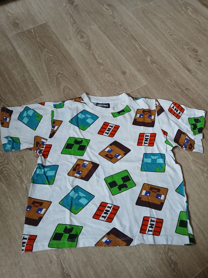 Tee shirt Minecraft 8 ans garçon - photo numéro 3