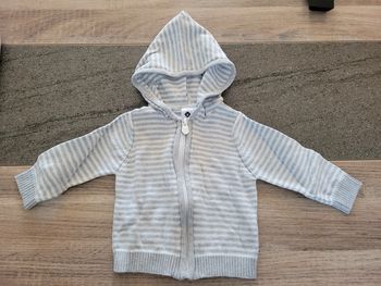 Gilet à capuche - Grain de blé 6 mois