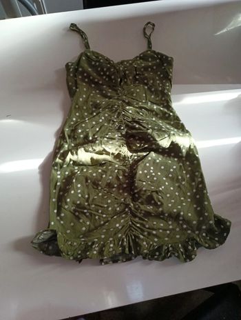 Débardeur fine bretelles blouse femme Zara style rétro vintage a froufrou taille M