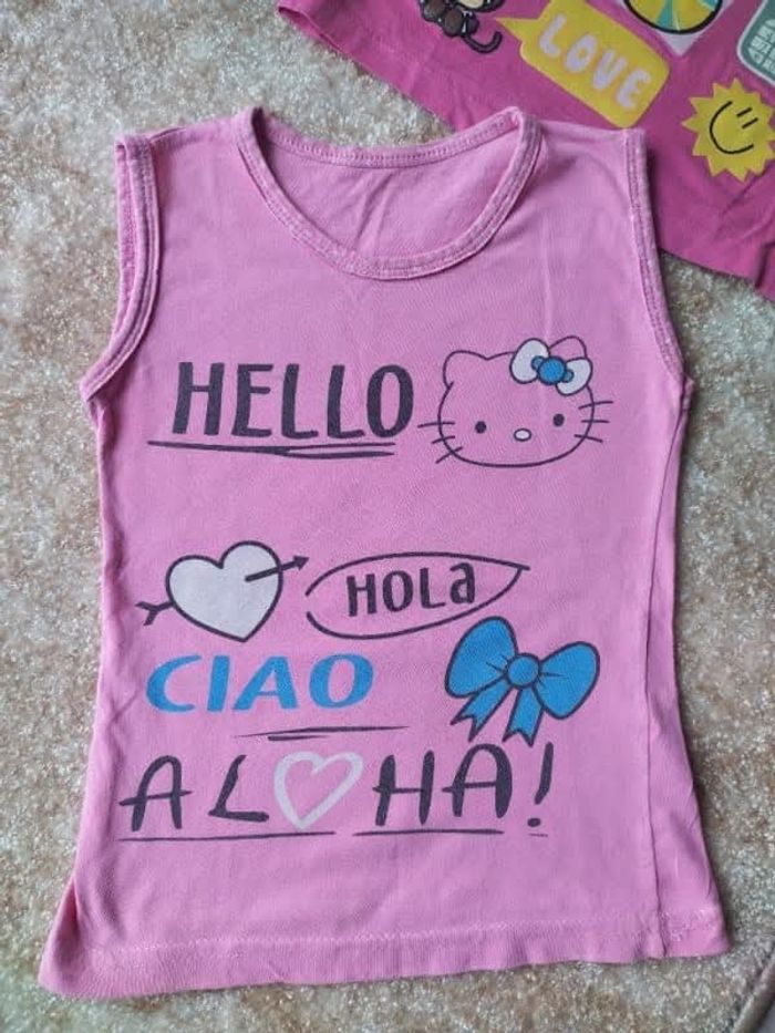 Lots de 2 haut Hello Kitty 6 ans - photo numéro 8