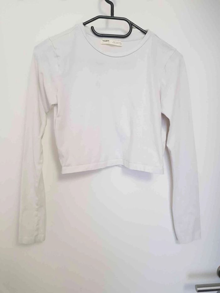 Croc top blanc manche longue taille 38