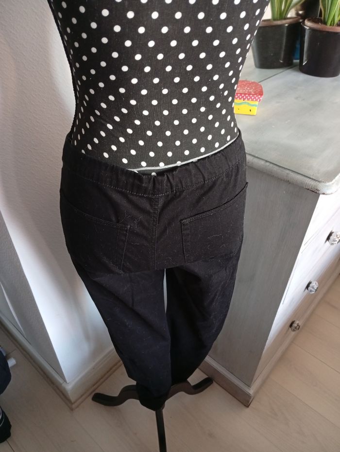 Pantalon noir ceinture élastique 36 - photo numéro 2
